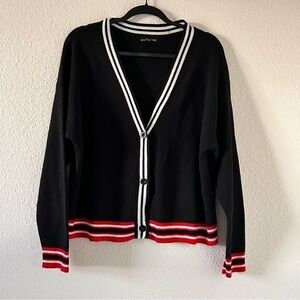Social Scene Preppy Knit Cardigan women Size XL
